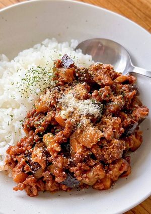 【楽めし】茄子ミートライス-レシピのメイン写真