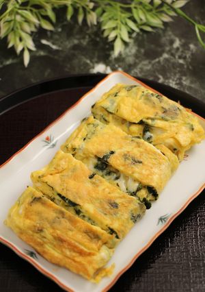 簡単！卵焼き　韓国海苔たっぷり-レシピのメイン写真