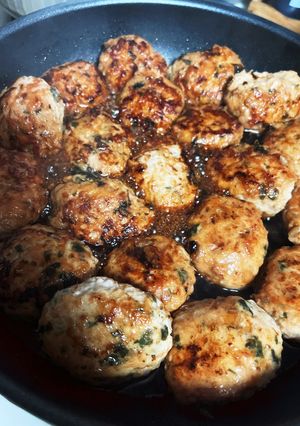 ほっぺが落ちるわかめがおいしい鶏のつくね-レシピのメイン写真
