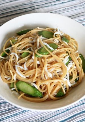 しらすと山ウドのワンパン和風パスタ-レシピのメイン写真
