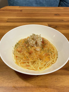 カニクリームスパゲティ-レシピのメイン写真