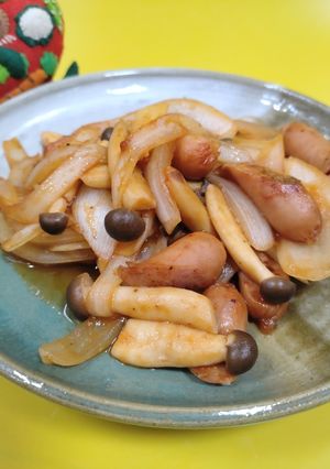 新玉ねぎのケチャップ炒め-レシピのメイン写真