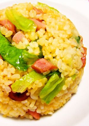 シンプルな卵レタス炒飯♡-レシピのメイン写真