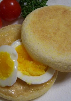 明太子バターdeイングリッシュマフィン-レシピのメイン写真
