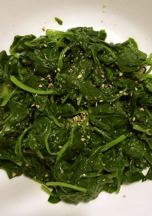 ほうれん草、塩昆布、胡麻の和物-レシピのメイン写真