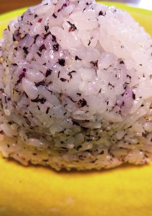 ふじの男の料理　ゆかりゴマ油おにぎり-レシピのメイン写真