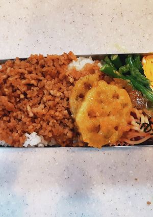 高校生弁当覚え書き194そぼろご飯-レシピのメイン写真