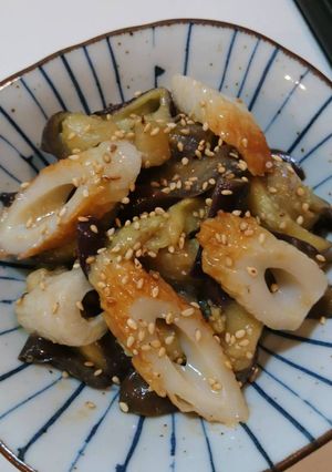 簡単！激ウマ！なすとちくわの酢味噌和え♪-レシピのメイン写真