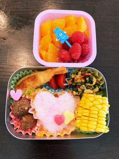ハート弁当☆幼稚園用☆年少 3歳-レシピのメイン写真