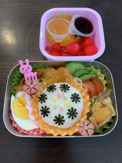 お花弁当☆幼稚園用☆年少 3歳-レシピのメイン写真
