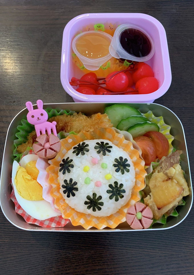 お花弁当☆幼稚園用☆年少　3歳-レシピのメイン写真