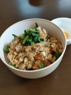 豆腐入り鶏そぼろ丼-レシピのメイン写真