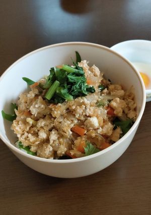 豆腐入り鶏そぼろ丼-レシピのメイン写真