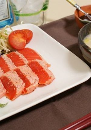 サーモンの韓国風カルパッチョ～～-レシピのメイン写真