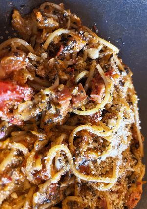 海苔キムチパスタ-レシピのメイン写真