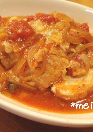 鶏の胸肉「フライパン一つで」トマトチーズ-レシピのメイン写真