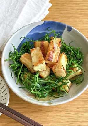 【おかひじきのピリ辛和え】食感が楽しい♪-レシピのメイン写真