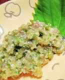 アジのなめろう♪安価で美味しい