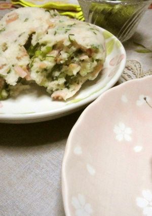 九条葱とロースハムのパックde蒸しパン-レシピのメイン写真