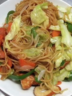 マルちゃん竹輪のソース焼きそば-レシピのメイン写真