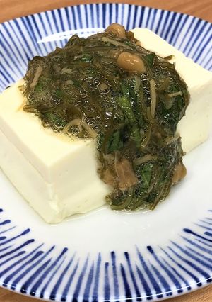 がごめ昆布となめたけのせ冷ややっこ-レシピのメイン写真