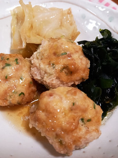 簡単♪︎つくねとキャベツのレンジ煮♡-レシピのメイン写真