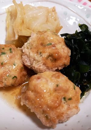 簡単♪︎つくねとキャベツのレンジ煮♡‪-レシピのメイン写真