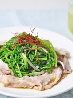 豆苗ともやしと豚バラ肉のレンジ蒸し-レシピのメイン写真