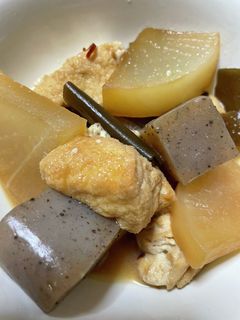 厚揚げと大根、こんにゃくのピリ辛煮-レシピのメイン写真