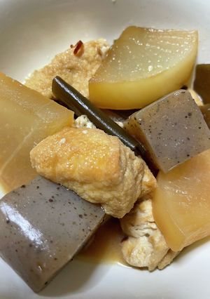 厚揚げと大根、こんにゃくのピリ辛煮-レシピのメイン写真