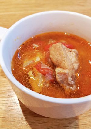 豚ロースのポークチャップスープ-レシピのメイン写真