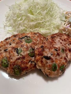 枝豆とひじきの豆腐ハンバーグ-レシピのメイン写真
