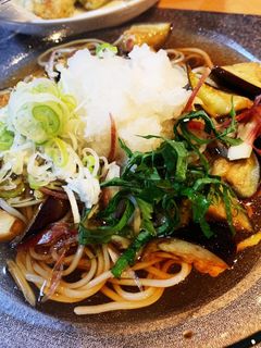 揚げナスと薬味のおろしそば-レシピのメイン写真