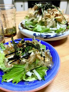 水菜と大根の青じそドレッシングサラダ-レシピのメイン写真