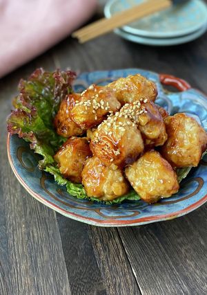 照り焼きミートボール(豆腐入り)-レシピのメイン写真