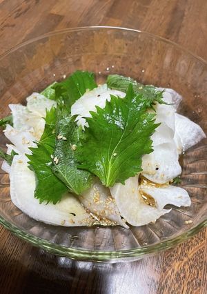 大胆紫蘇大根の和風サラダ-レシピのメイン写真