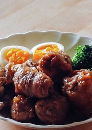 くるりんぱ★豚バラ角煮風★お弁当-レシピのメイン写真