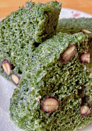 乳・卵・小麦・油無し！黒豆よもぎ蒸しパン-レシピのメイン写真
