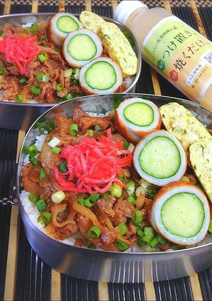 【お弁当レシピ】もろみのチカラ焼肉弁当-レシピのメイン写真