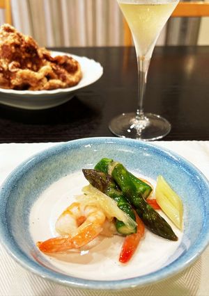 簡単#エビとアスパラの塩炒め-レシピのメイン写真