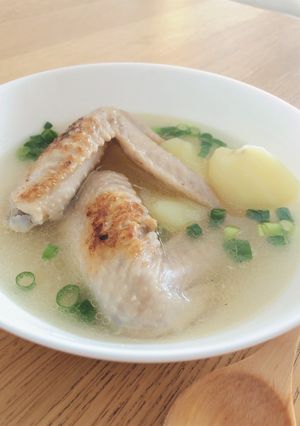 シンプル美味＊手羽先とじゃがいものスープ-レシピのメイン写真