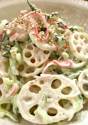 クセになる！シャキシャキレンコンのサラダ-レシピのメイン写真
