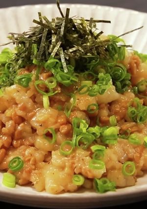 高栄養価！ヘルシー長芋と納豆の炒めもの-レシピのメイン写真