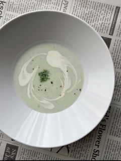 スピルリナで旨味UP!和風ヴィシソワーズ-レシピのメイン写真