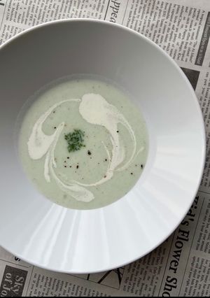 スピルリナで旨味UP!和風ヴィシソワーズ-レシピのメイン写真