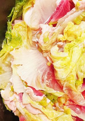 簡単！豚と白菜のミルフィーユ鍋-レシピのメイン写真