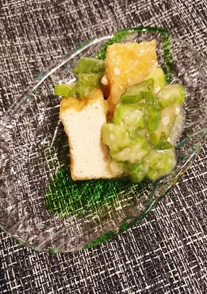 厚揚げオクラドレッシング和え-レシピのメイン写真