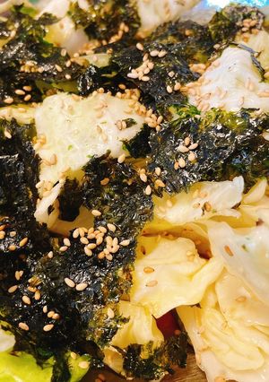 韓国のりでチョレギサラダ♪-レシピのメイン写真