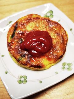 ホットケーキ型で簡単!キッシュ風卵焼き♡-レシピのメイン写真