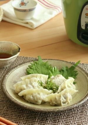 ＼大同電鍋レシピ／しそ蒸し餃子-レシピのメイン写真